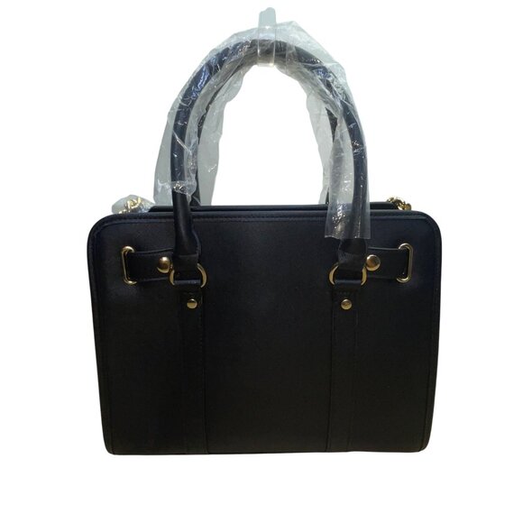 Dasein  Navy Blue Floral Faux Leather Tote Bag with matching wallet - Picture 3 of 16